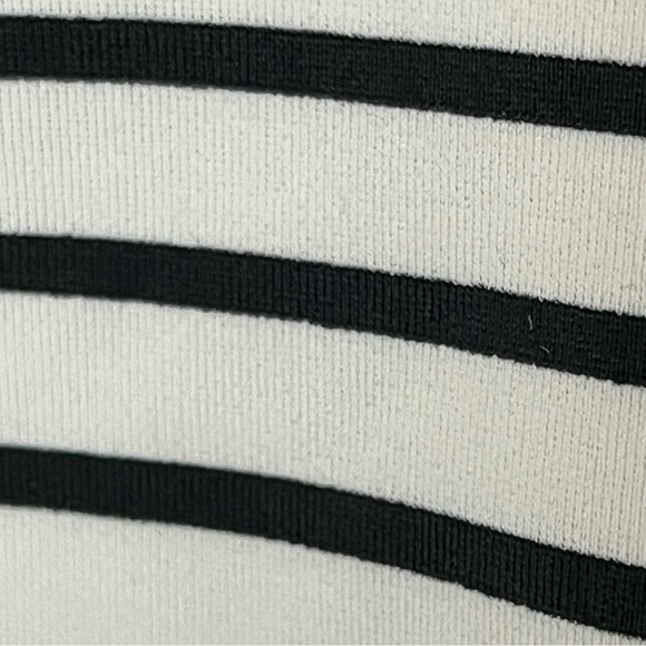 Victoria Secret Black & White Striped Ruched Halter Crop Top XL - Picture 6 of 8